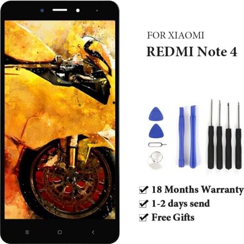 MTK Version Display For Redmi Note 4 LCD Touch Screen With Frame Digitizer Assembly Phone Repair Replacement With Tool
