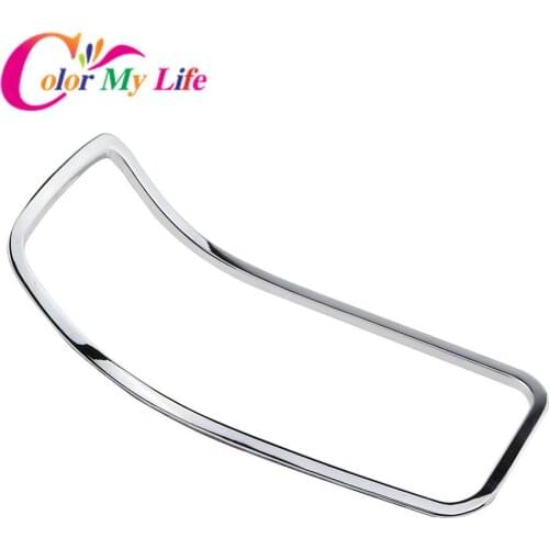 Color My Life ABS Chrome Interior Water Cup Holder Circle Cover Trim for Chevrolet Cruze Sedan Hatchback 2009 - 2014 Car Styling