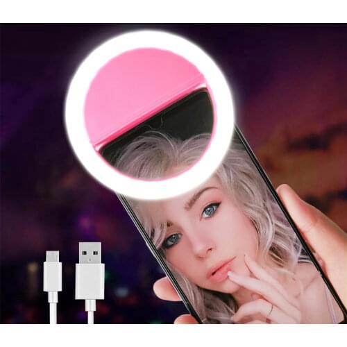 Selfie Ring Mobile Phone Clip Lens Light Lamp Litwod Led Bulbs Emergency Dry Battery For Photo Camera Well Smartphone Beauty