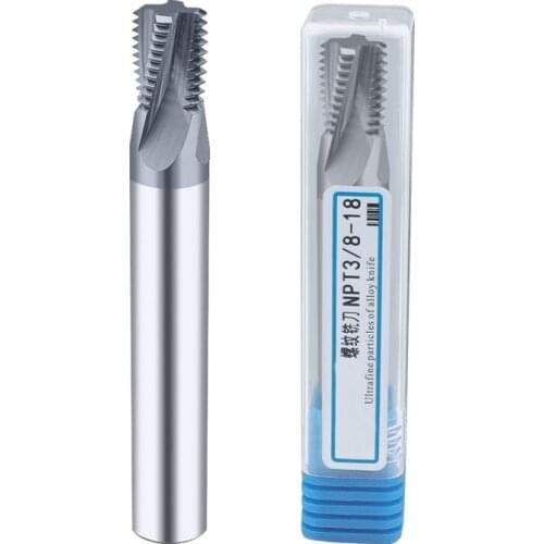 BEYOND NPT Thread Milling Cutter Machining Center Full Tooth Tungsten Carbide Steel Endmills 1/16" 1/8" x 18 1/4" 3/8" 1/2" 3/4"