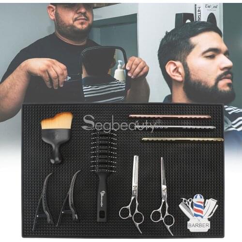 Segbeauty Barber Station Mat Flexible PVC Nonslip Material Salon Styling/Work Station Thick Table Mat Barber Shop Demand