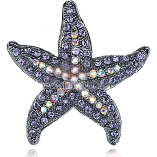 Wholesale Rhinestone Starfish pendant