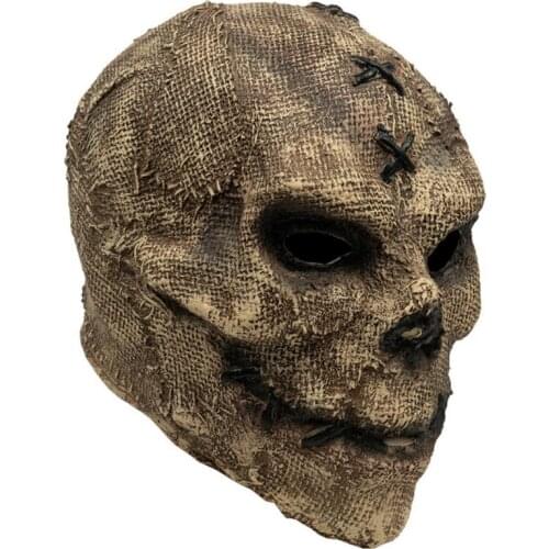 Halloween Latex Skull Mask Scary Adult Comfortable Soft Party Funny Headgear Mask Outdoor Masque Halloween Mask for Face Fashion