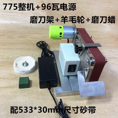 Mini Electric Belt Machine Polishing Machine Grinding Machine Fixed Angle Grinding Machine V Edge Opening Machine DIY