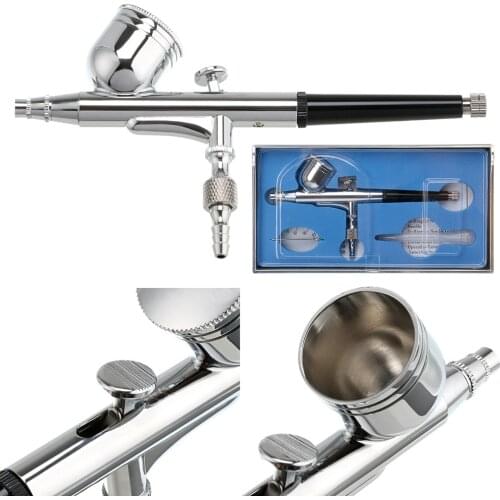 Pro Dual Action Gravity Feed Airbrush Gun 0.3mm Spray Art Spray Gun Body Paint Kit Tattoo Tool