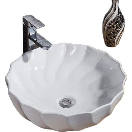 ROUND Bowel Basin washbasin ceramic household art simple bathroom small vessel sink bowls SDE