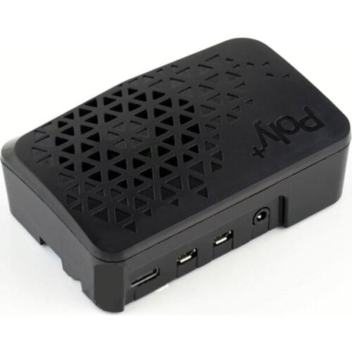 Raspberry Pi 4 Model B Black Poly+ Case With Dedicated MINI Cooling Fan