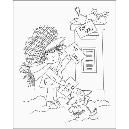 Rubber Silicone Clear Stamps for Scrapbooking Tampons Transparents Seal Background Stamp Card Making Diy boy