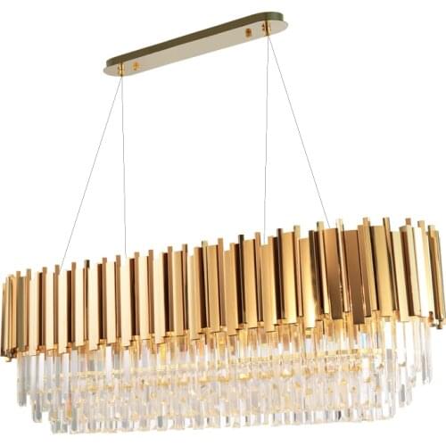 Manggic Luxury Gold Glitter Crystal Chandelier Living Room Lamp Hotel Decoration Can Be Customized Size