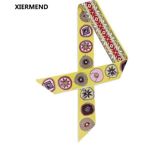 2018 Explosion Big Scarf Variety Bandage Bag Handle Small ribbon Hair band head skinny scarves