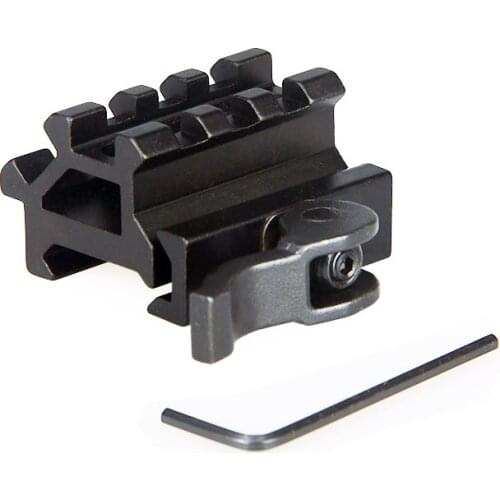 Tactical Rifle Scope Gun Mount Double Rail Slot Angle Mount With QD Lever Mount 20mm Rail For Outdoor Hunting