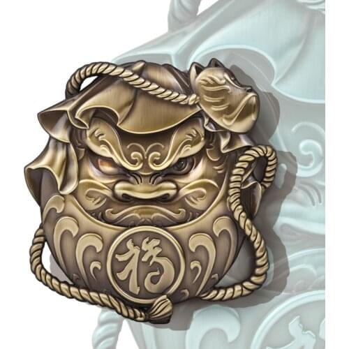 Japanese Prajna Car Sticker Emblem Hannya Auto Decal 3D Metal Demon Badge Window Trunk Decoration For Universal Car Accessories