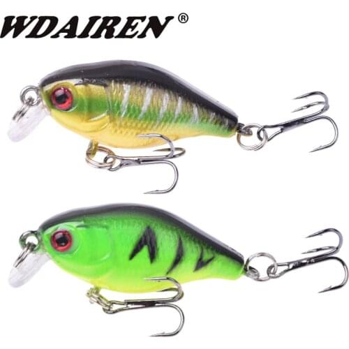 1pcs Crank Wobbler Fishing Lures 3D Eyes 4.5cm 4.3g Topwater Artificial Plastic Hard Bait Japan Crankbait Isca Bass Carp Pesca