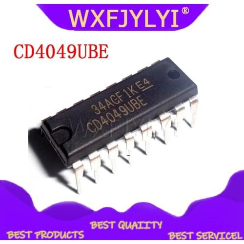 10PCS CD4049UBE DIP16 CD4049 DIP CD4049BE DIP-16 new and original IC