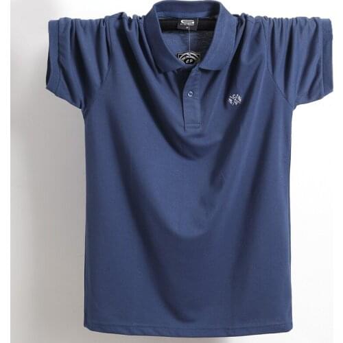 2021 Summer Mens Polo Shirt 100% Cotton Solid Color Male Top Tees High Quality Short Sleeve Polo Shirts Plus Size M-6XL;GA567