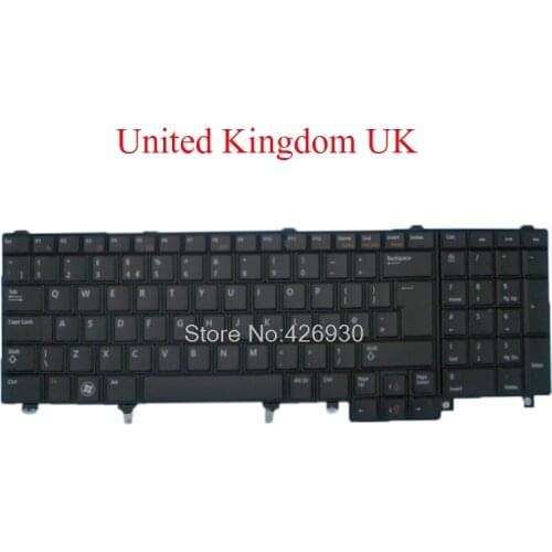 UK Keyboard For DELL For Latitude E5520 E5520M E5530 E6520 E6530 For Precision M6700 M6600 M4800 M4700 M4600 United Kingdom new