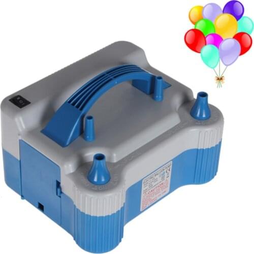 White Electric 680W Household Balloon Inflator Electric Balloon Pump with Two Nozzles