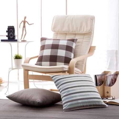 30X50/40x40/45x45/50x50/60x60 Simple checked style cushion cover pillowcase sofa lattice pillow cover for backrest pillow case