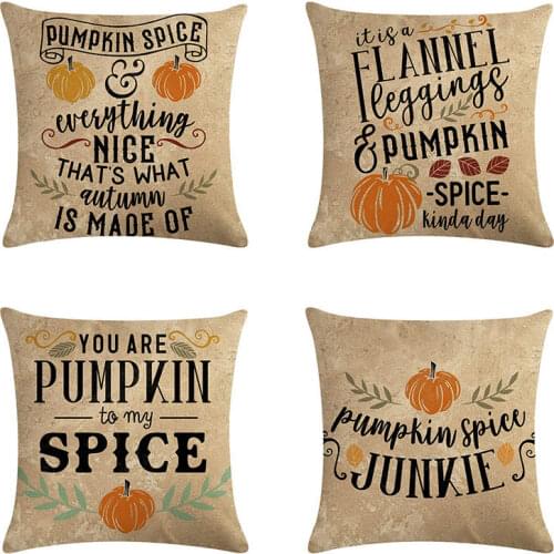 Home Decor autumn skies and pumpkin pies Pillowcase Decorative Throw Pillowcase Decoration cushion cover J926