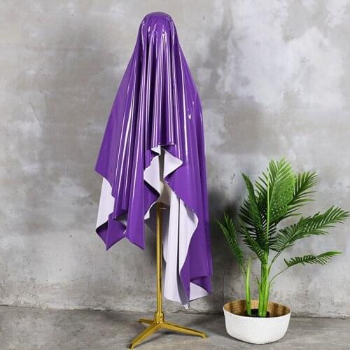 150*145cm Glossy Soft Stretch Vinyl Polyester Faux PU Leather Fabric Laser Mirror PVC Fabric Dress Upholstery Diy Apparel Craft