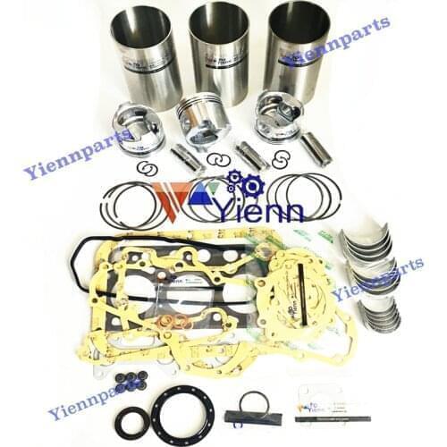 3CA1 Overhaul Rebuild Kit Cylinder Liner Piston Ring Bearing Full Gasket Set For Isuzu Diesel Engine Repair Parts