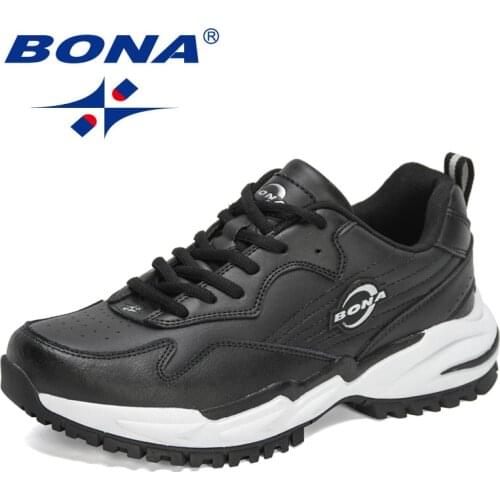 BONA 2021 New Designers Classics Sneakers Men Sports Shoes Running Shoes Man Outdoor Flats Shoes Mansculino Walking Footwear
