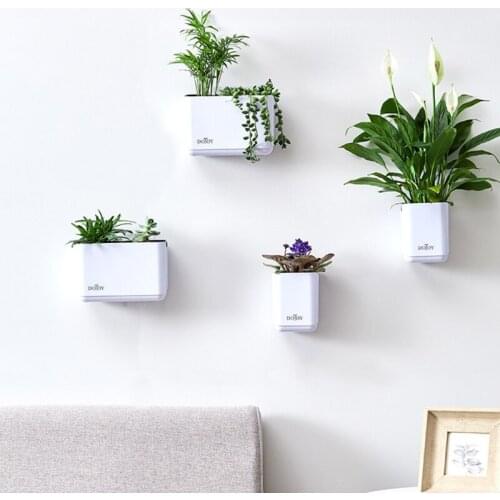 Square Wall Hanging Planter Succulent Planting Flower Pot Holder for Plants House Decor Home Garden Decoration Landscape
