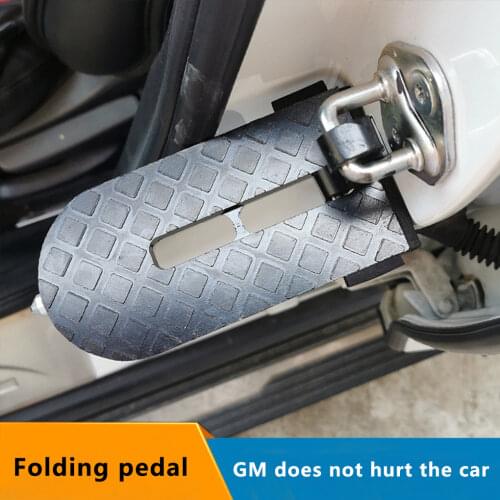Multifunction Foldable Car Roof Rack Step Car Door Step Universal Latch Hook Auxiliary Foot Pedal Aluminium Alloy Safety Hammer