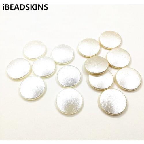 New arrival! 32mm 120pcs Imitation pearls Wrinkle effect Coin beads for Necklace,Earrings parts,hand Made Jewelry DIY