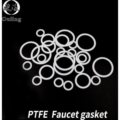 Poly tetra fluoroethylene PTFE Gasket oring 1/4" 3/8" 1/2" 3/4" 1" 1.2" 1.5" 2" Corrugated hose faucet O-ring Washer
