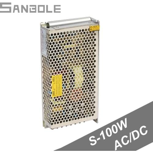 S-100-12 Switch Power Supply For Wall Lamp LED Strip Light Monitor Camera CCTV 100W12V8.5A Single Output AC To DC