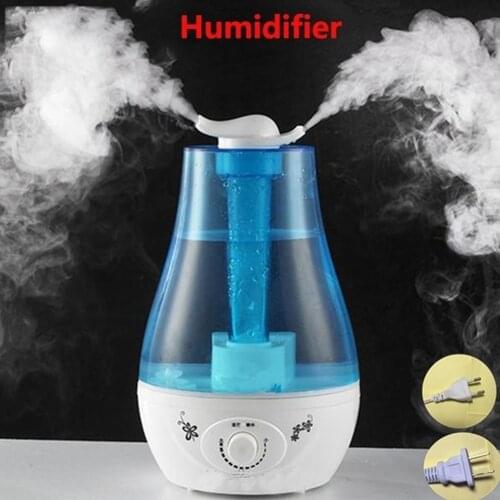 3L Large Volume Air Humidifier Home Ultrasonic Humidifier Aroma Diffuser Mist Maker Air Purifier Atomizer LED Lamp