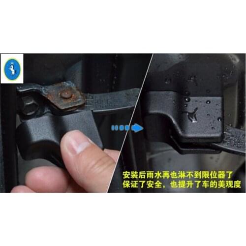 Yimaautotrims Auto Accessory Inner Door Stop Rust Waterproof Protector Cover Trim 4 Piece Fit For Ford Escape / Edge / Explorer