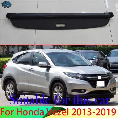 For Honda Vezel 2013-2019 Aluminum+Canvas Rear Cargo Cover privacy Trunk Screen Security Shield shade Accessories