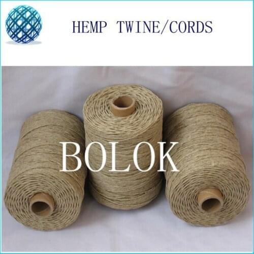 100pcs/lot 1.2mm beewaxed hemp twine 750feet,230m/spool, light color natural hemp rope