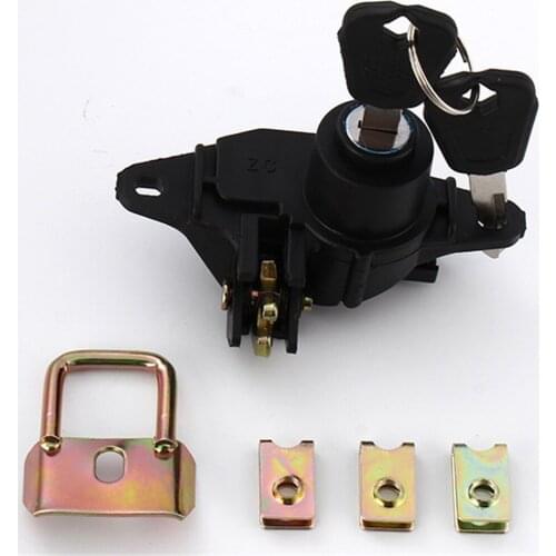 1000pcs black plastic flat key cylinder latch lock with 200 different key combinations