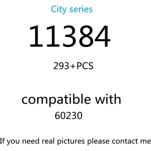 293PCS 11384 Building Block Toy City Series 60230 Assembled Building Blocks Childrens Toy Gifts