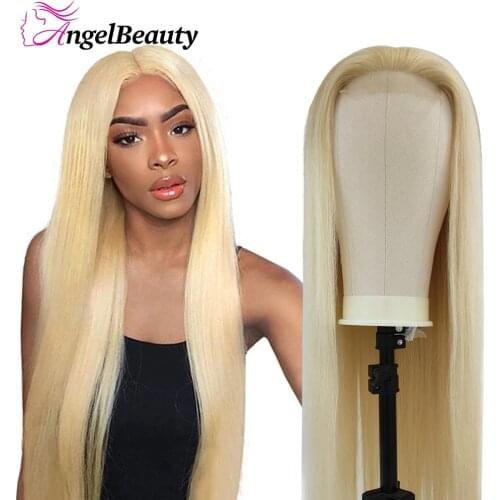 613 Honey Blonde Remy HD Transparent Lace Straight Lace Front Human Hair Wig For Black Women Brazilian 13X4 4X4 Closure Wig