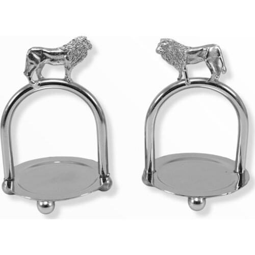 Tulip Home Accessories - 2 Pieces Sugar Bowl - Silver