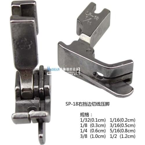 Industrial Sewing Machine Accessories Flat Car Universal Assist Sewing Tool Presser Feet SP-18 Steel Right-Wedge Presser Foot