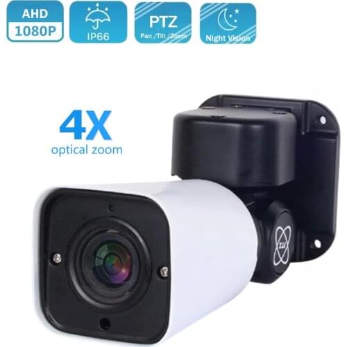 Analog AHD Surveillance Security CCTV Camera PTZ 1080P 2MP 4X Optical Zoom Waterproof Night Vision IR 50M AHD CVI TVI CVBS 4in1