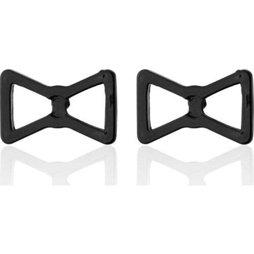 C-MAN Luxury shirt Black bow cufflink for mens Brand cuff buttons cuff links High Quality abotoaduras Jewelry