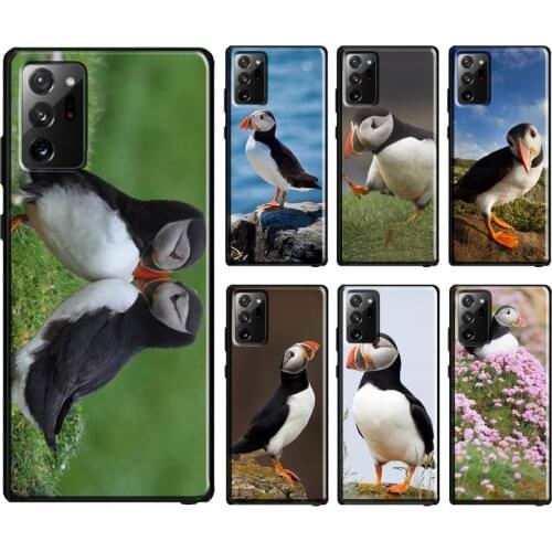 Atlantic Puffin Faroe Islands Case For Samsung Galaxy S21 Ultra S20 FE S10e S8 S9 S10 Note 20 Note 10 Plus Back Cover