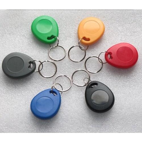 EM4100 No.5 keyfobs 1000PCS Waterproof ID keyfobs RFID Tag 125KHZ Proximity key Ring Card Access Control Attendance card