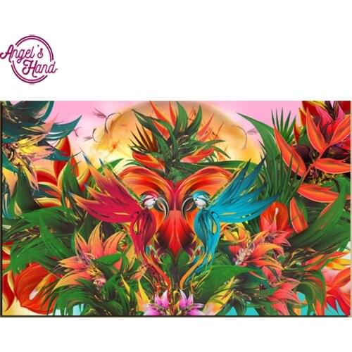 Full square drill Diamond embroidery parrot bird diamond Painting accessories Cross Stitch Rhinestone Mosaic art decor