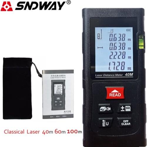 360° Laser Tape Measure 40M-100M Laser Trena Rangefinder Ruler Construction Tools Electronic Tape Measure With Self-Calibration