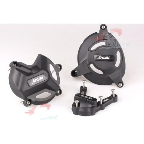 Arashi LOGO For BMW S1000RR HP4 Engine Cover Set Guard Protector Engine Case Cover Guard 2009-2015