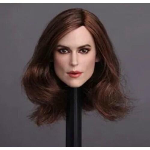 1/6 Scale GC007 Keira Knightley Head Sculpt with Short Blond Hair for Female Figures Bodies