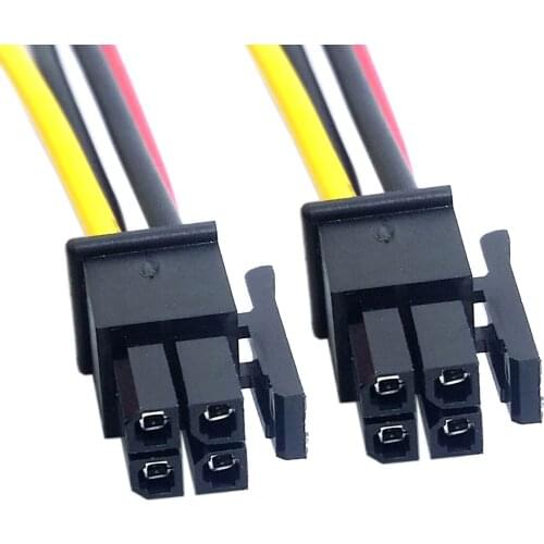 CYSM CY 60cm ATX Molex Micro Fit Connector 4Pin Male to Male Power Cable