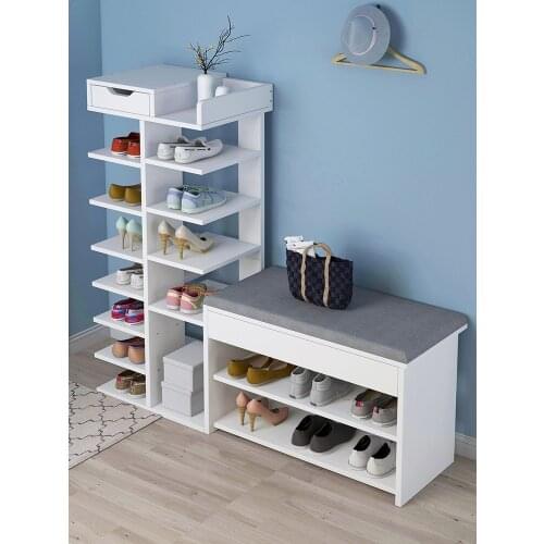 Diversified shoe rack large capacity household economical space saving shoe cabinet top storage door small shoe rack multi-layer